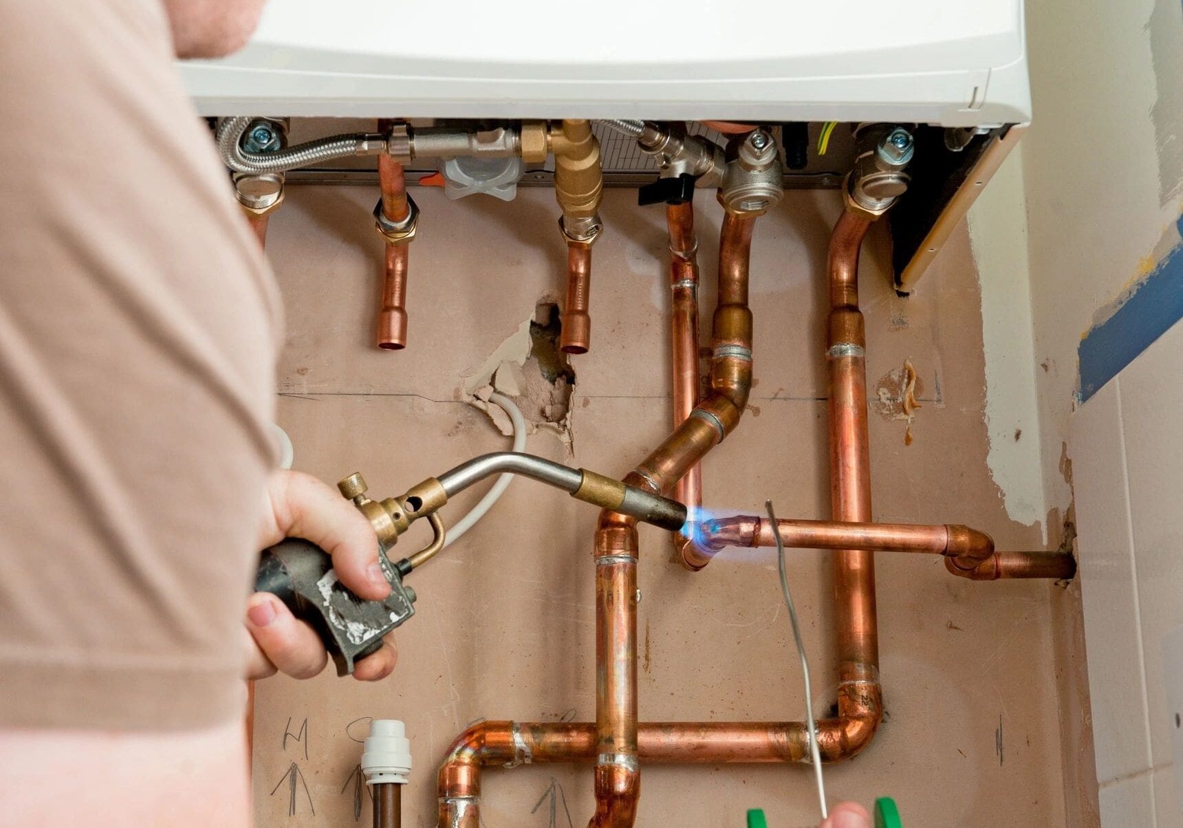 Soldering a Boiler