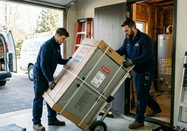 Furnace delivery by installers