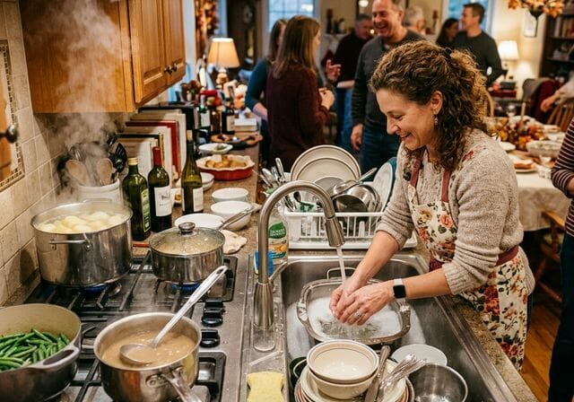Holiday kitchen sink activity